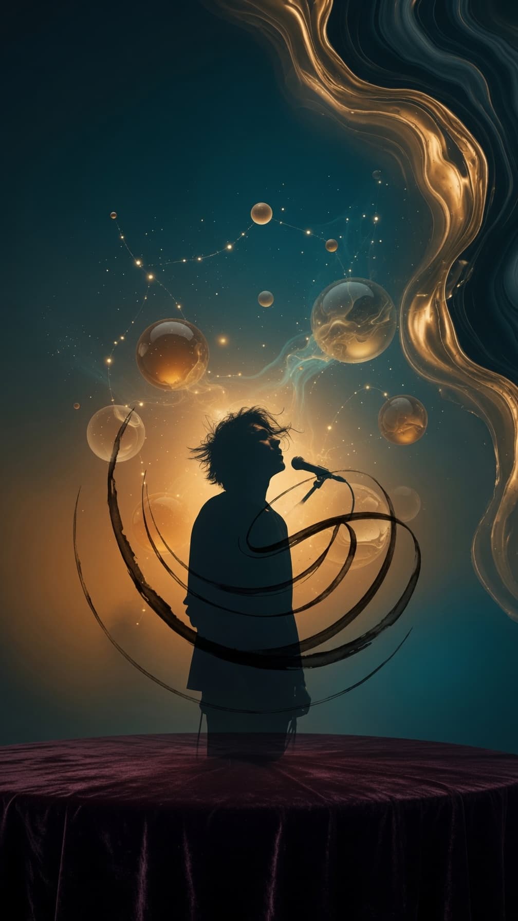 Visual dọc của Echo Circle trong ánh hổ phách